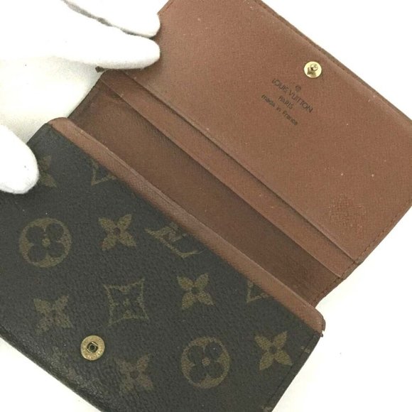 596141S Louis Vuitton Wallet Porte Monnaie Billets Tresor Brown Monogram - Picture 5 of 9